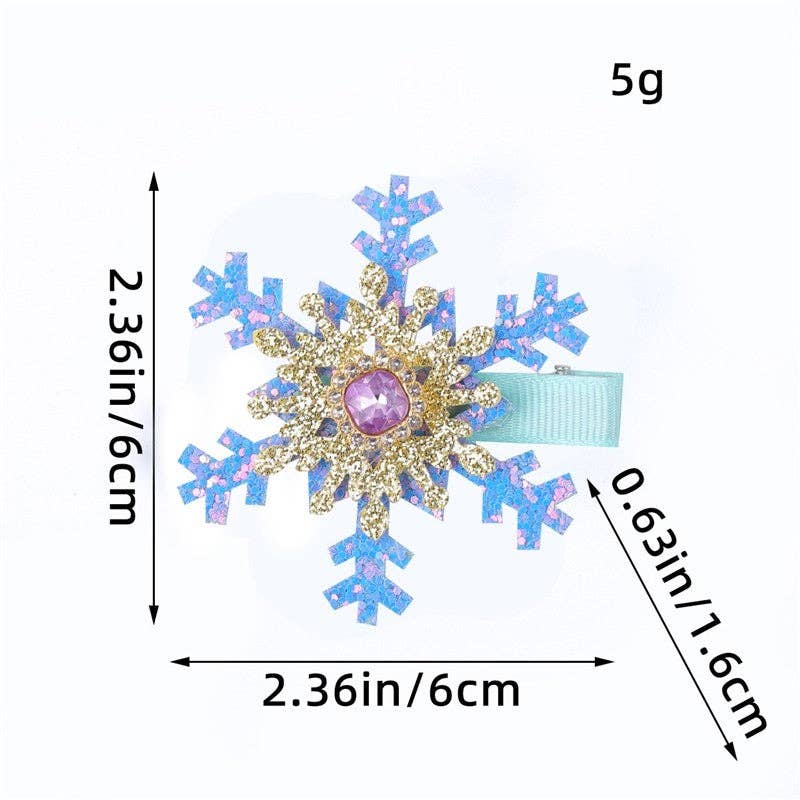 UZ Wholesale Store - Wholesale Ornament - Snowflake Crystal Hair Clip0