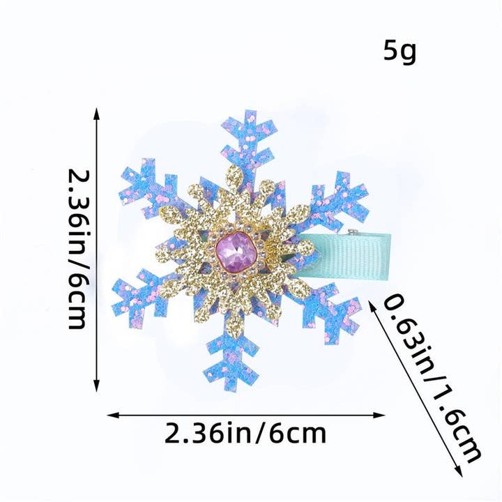 UZ Wholesale Store - Wholesale Ornament - Snowflake Crystal Hair Clip
