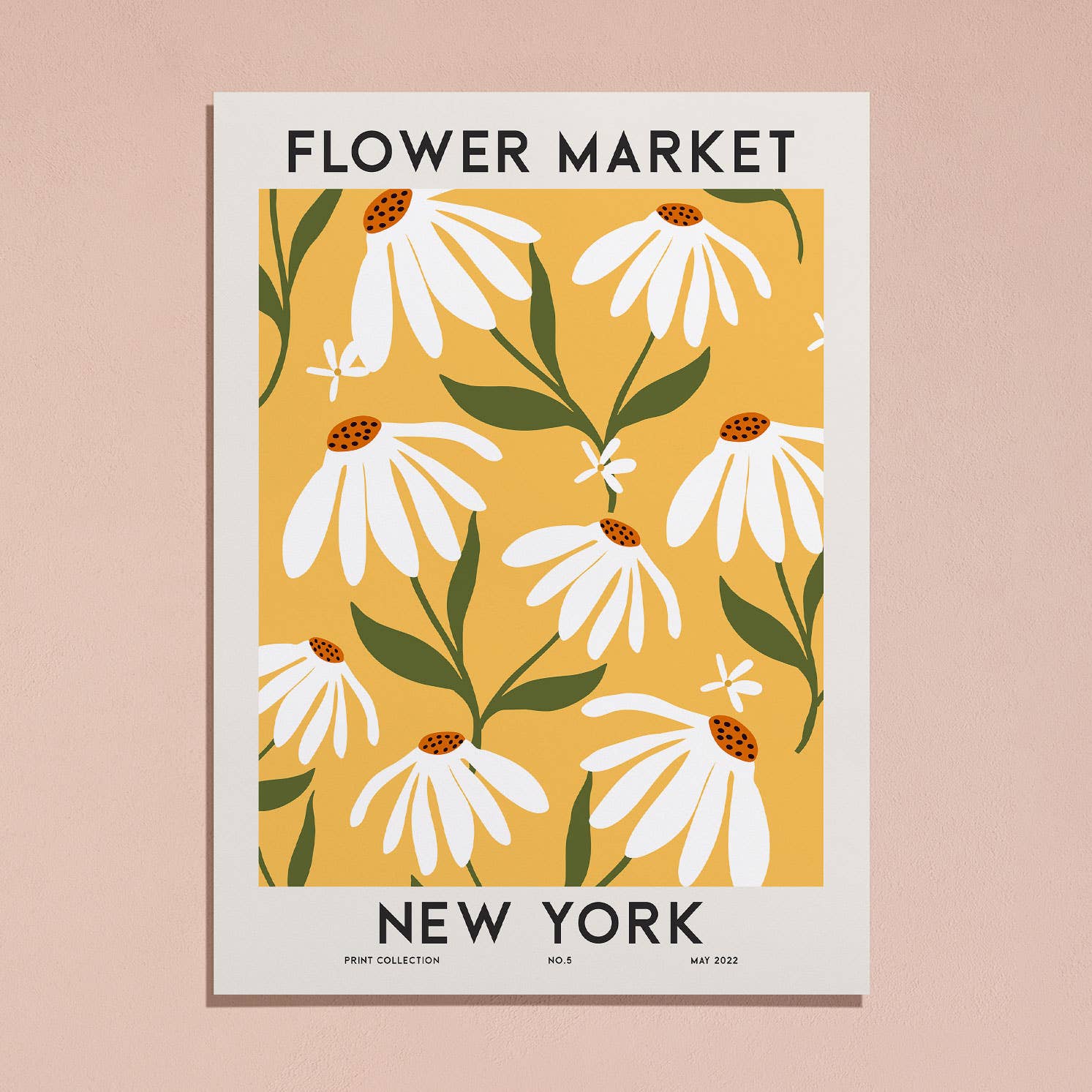 Sugar & Canvas – wholesale Art print – Flower Market New York Colorful Botanical Art Print FM781