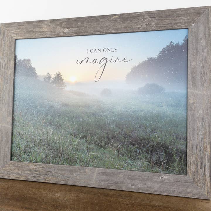 Summer Snow Art - Wholesale Art Print - I Can Only Imagine Fog Sunset Landscape Inspirational0