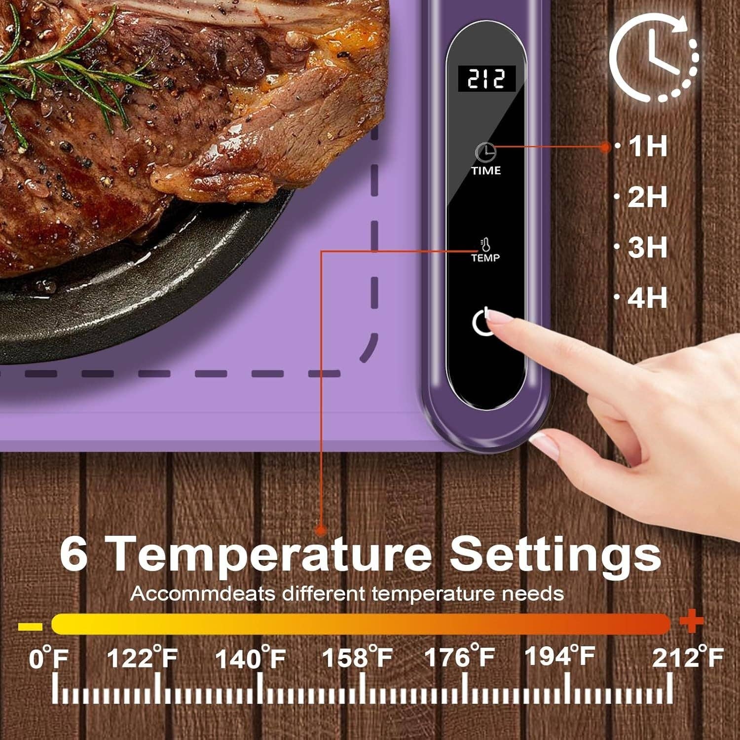 Hard Rock Health Stores - Wholesale Kitchen Appliance - Silicone Electric Roll Up Heating Tray Food Warmers Mat Portable Hot Plates to Keep Food Warm24