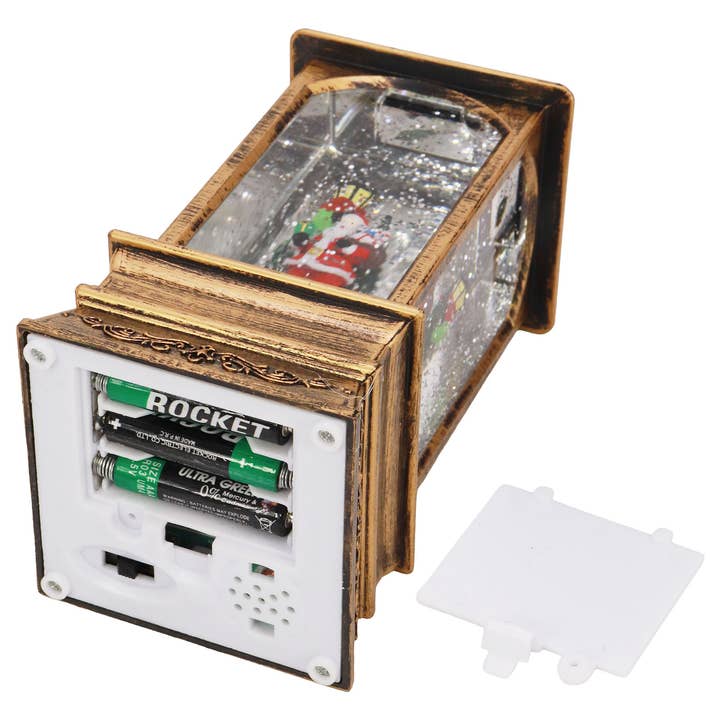 ASSORTED Vintage Christmas Glittering Music Led Lantern - Rotate for wholesale on Faire8