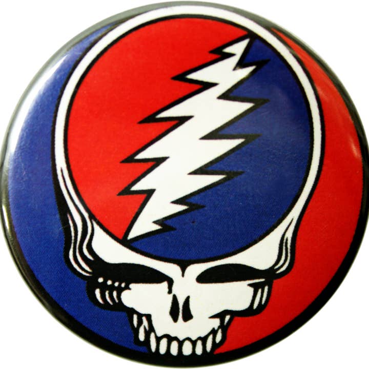 Square Deal Recordings & Supplies - Wholesale Lapel Pin/Button - Pin-on Button - 1.25 Inch - Grateful Dead - Steal Your Face0
