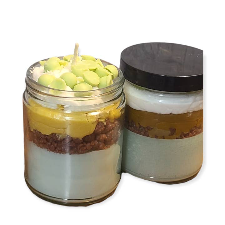 IScape Candle Co. - Wholesale Jar/Filled Candle - Brownie Mint Madness dessert candle1