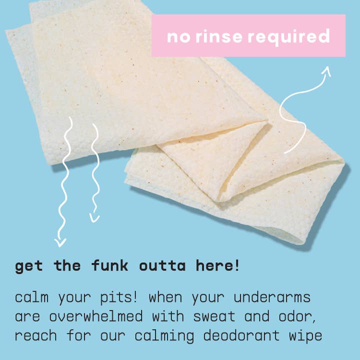 Busy Co - Wholesale Deodorant - Women's - Calm Deodorant Wipes with Zinc & Papaya2