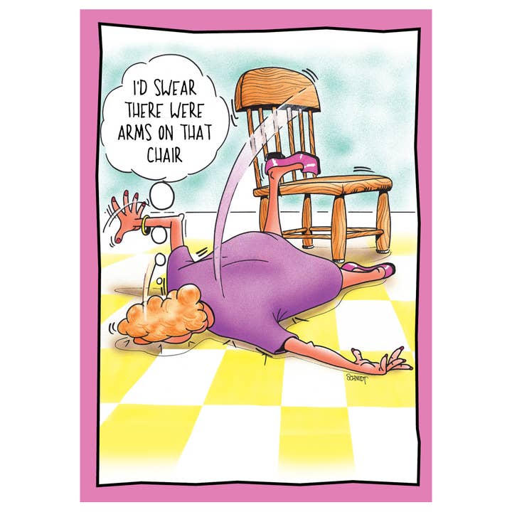 Raspberries – wholesale Birthday card – Falling Off Chair | Funny Birthday Card1