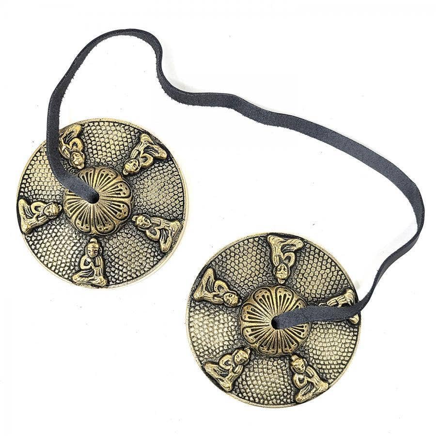 GREENROOTS USA LLC - Wholesale Meditation Supplies - Buddha Tibetan Cymbals 3"D0