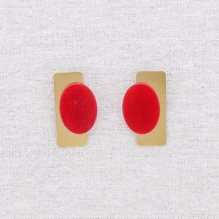 Sonata - Wholesale Snap Jewelry - Geometric Shape Steel Earrings