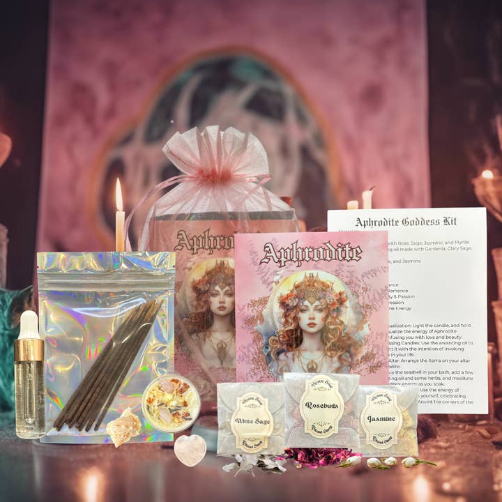 Kit rituel déesse Aphrodite pour la vente par Mystic Soul Ritual Shop