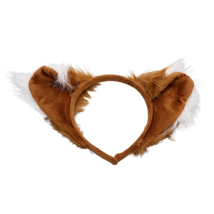 Brown Faux Fur Animal Ear Headband for wholesale on Faire1