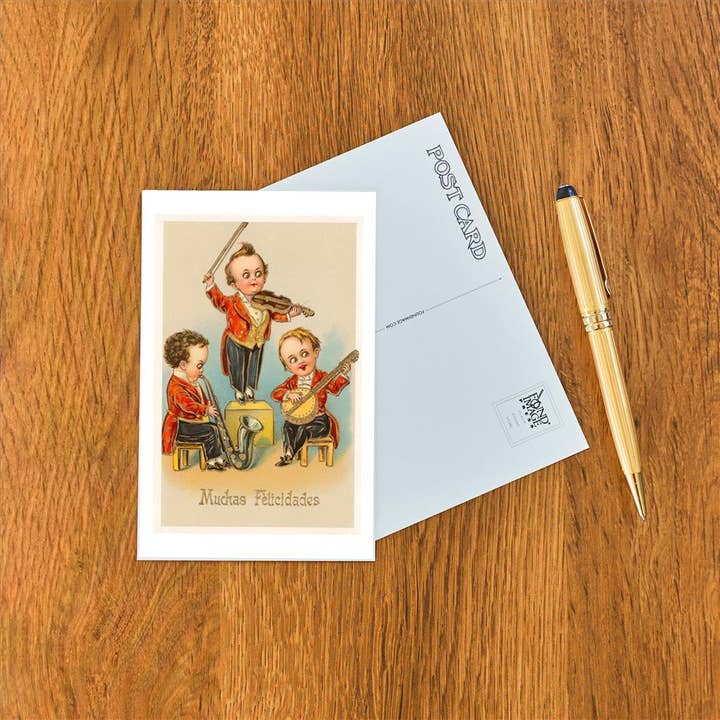 Found Image Press - Vente Cartes postales - Carte postale LO-05 Félicitations, Muchas Felicidades1