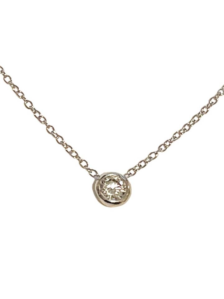 14kt Gold Plated Sterling Silver Single Diamond Bezel for wholesale by Links & Locks