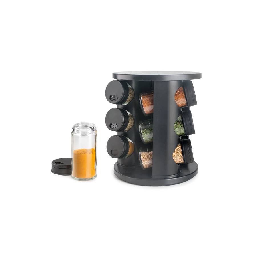 Ibili - Wholesale Kitchen Storage/Organizer - IBILI - Set of 9 Spice Jars + Rotating Stand Comfort1