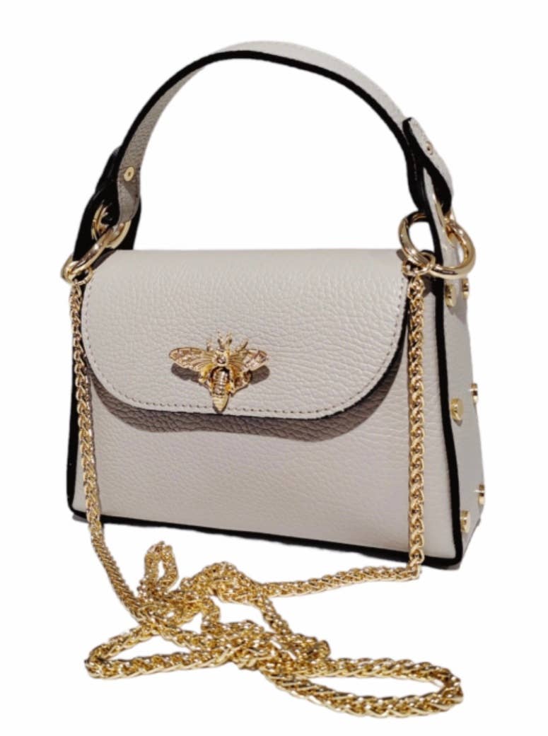 JIJOU CAPRI – Engroshandel Crossbodytaske - Dame – Maya humlebi læder mini crossbody taske JIJOU CAPRI4