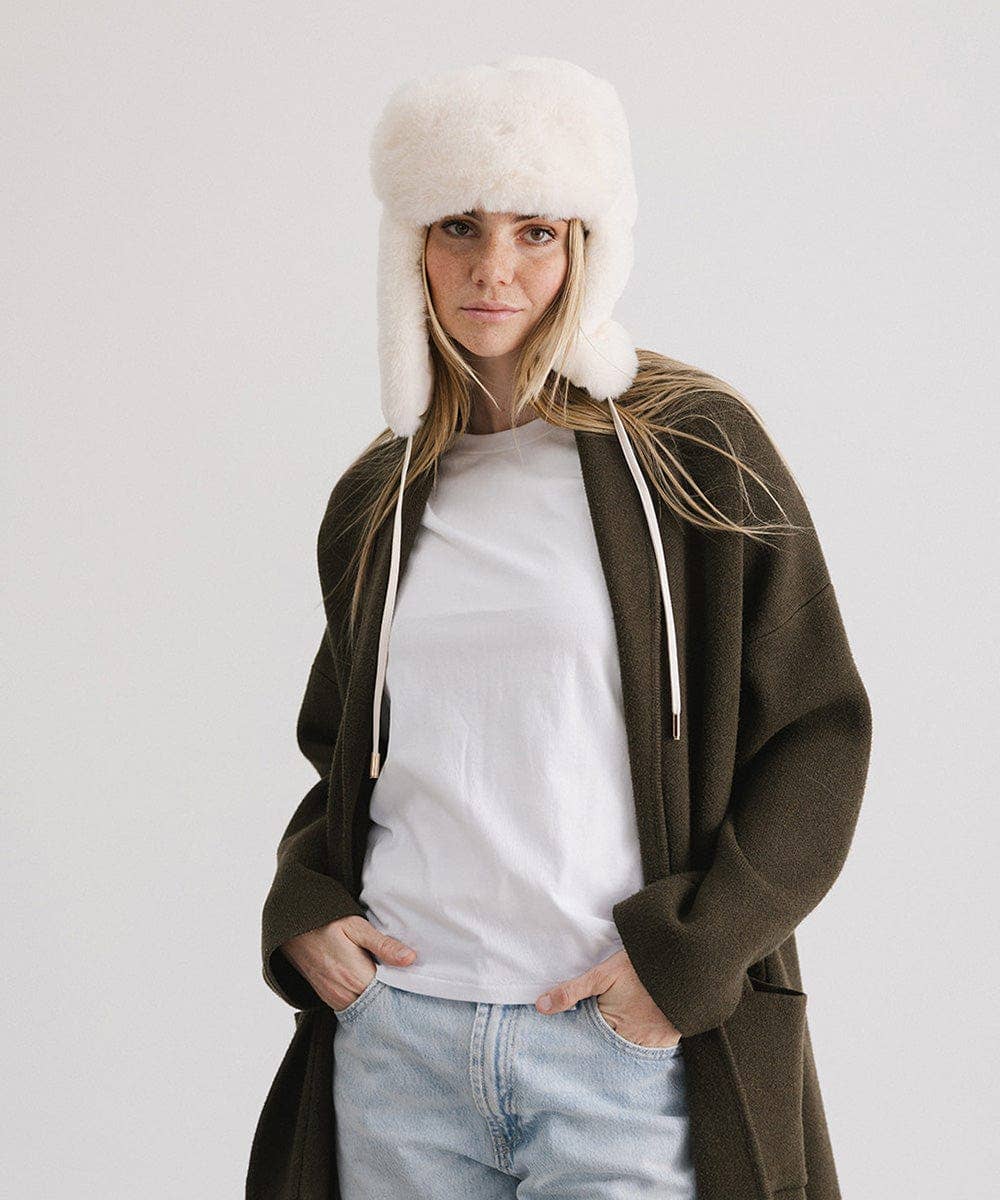 Gigi Pip - Wholesale Trapper/Bomber Hat - Women's - Logan Faux Fur Trapper Hat2
