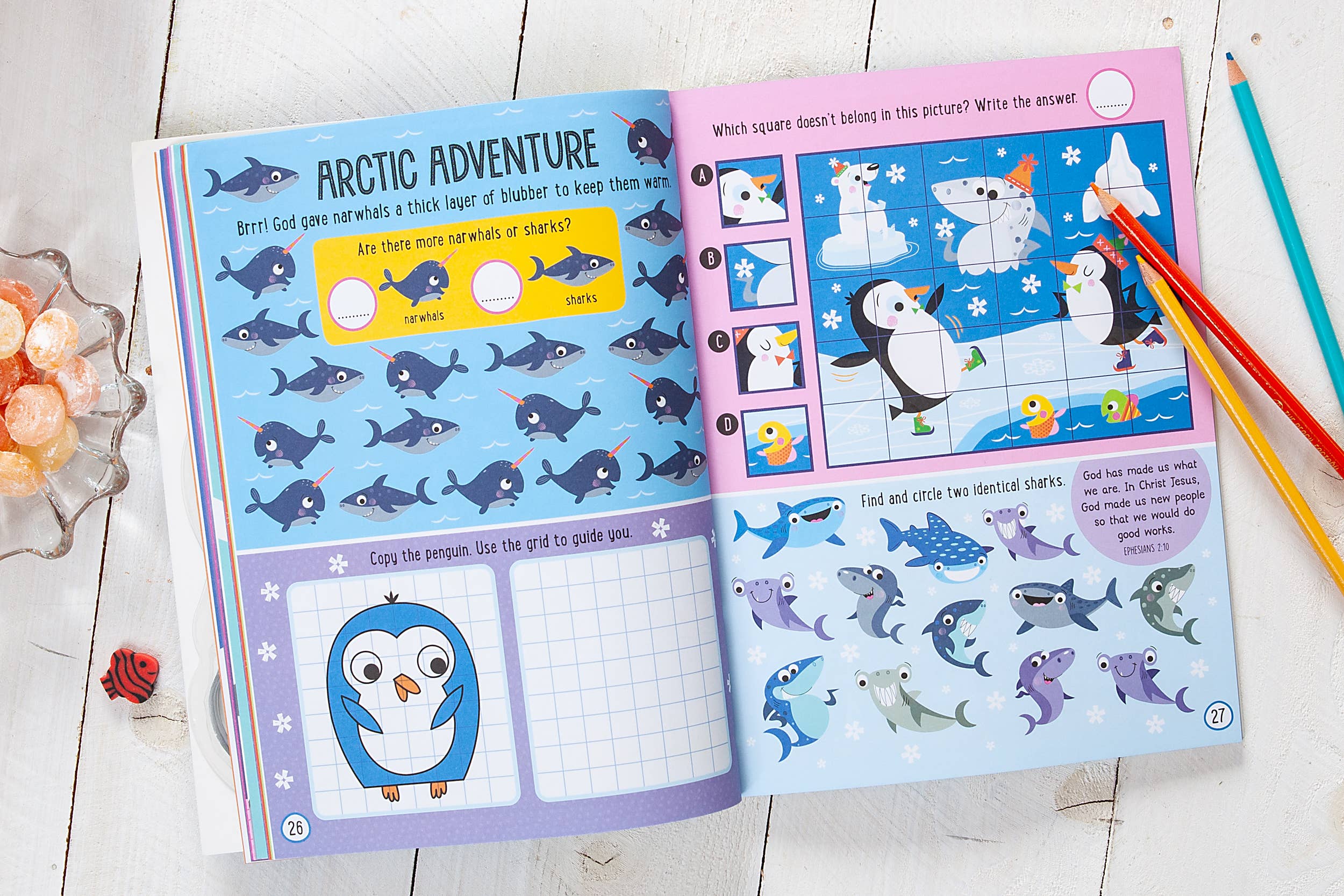 BroadStreet Publishing Group, LLC - Wholesale Colouring and activity book – kids and baby - God’s Underwater World Activity Book (Valentine's Day Gifts)2