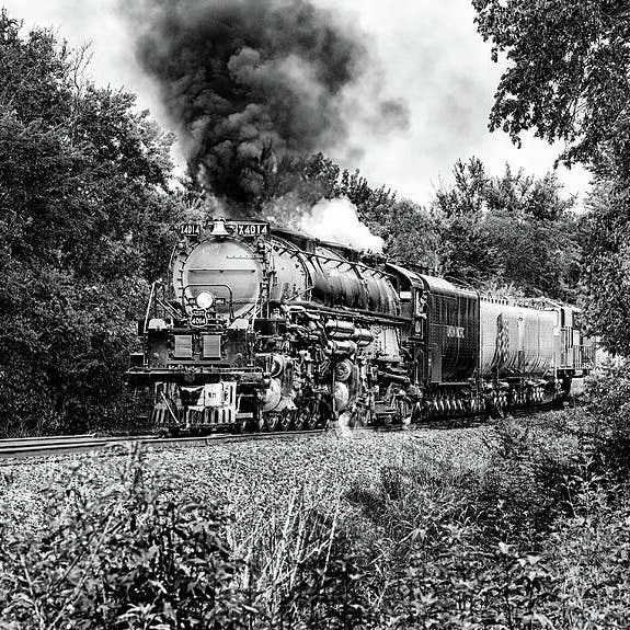 Impressão de Arte Metálica de Comboio Big Boy BBT01 por atacado de Breaking Rules Photography