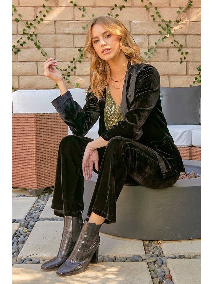 Mystree - Wholesale Jacket - Women's - 60256 Velvet Open Jacket