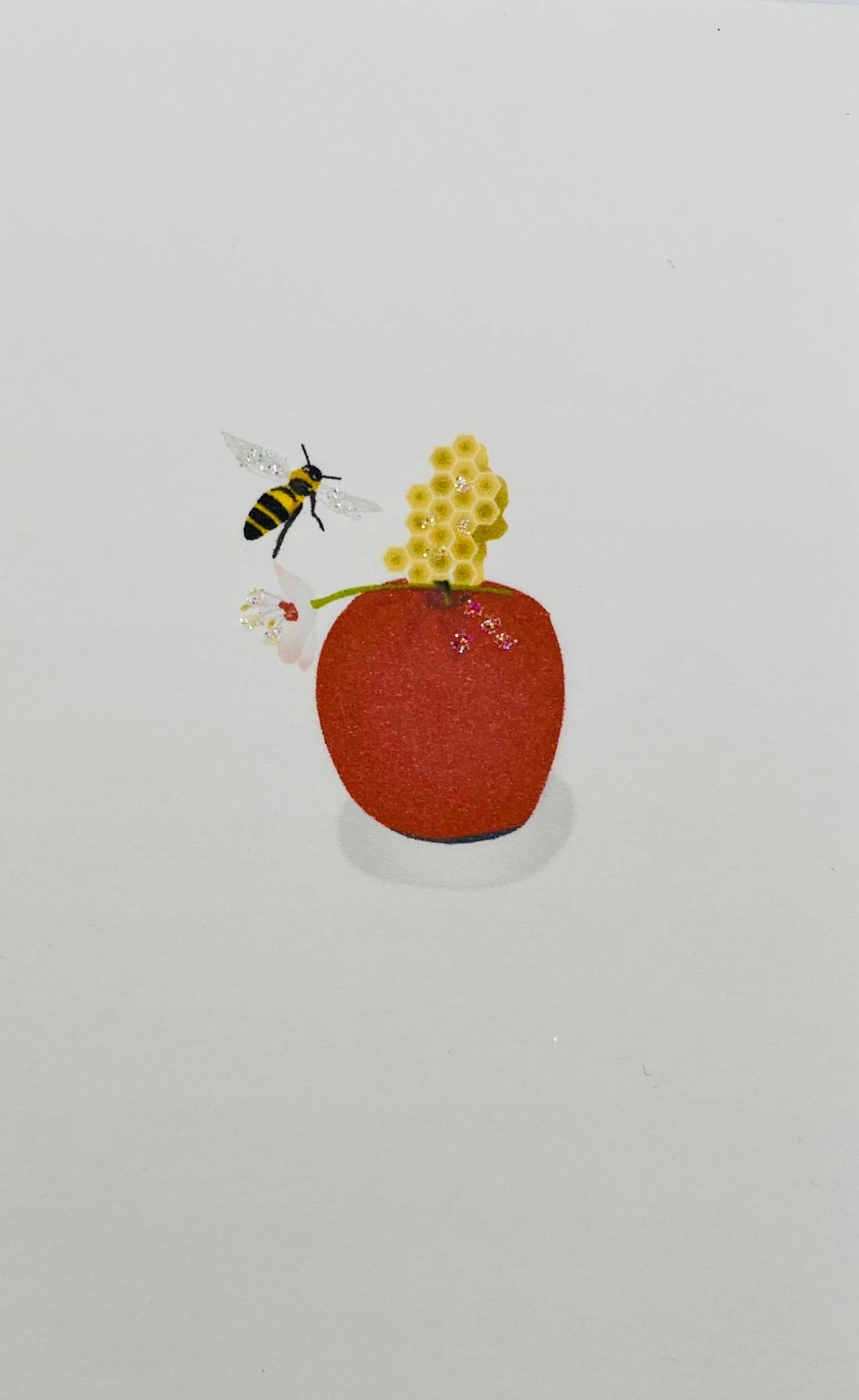 Studio Daedre - Wholesale Everyday Greeting Card - Apple + Bee- Gift Enclosure Cards0