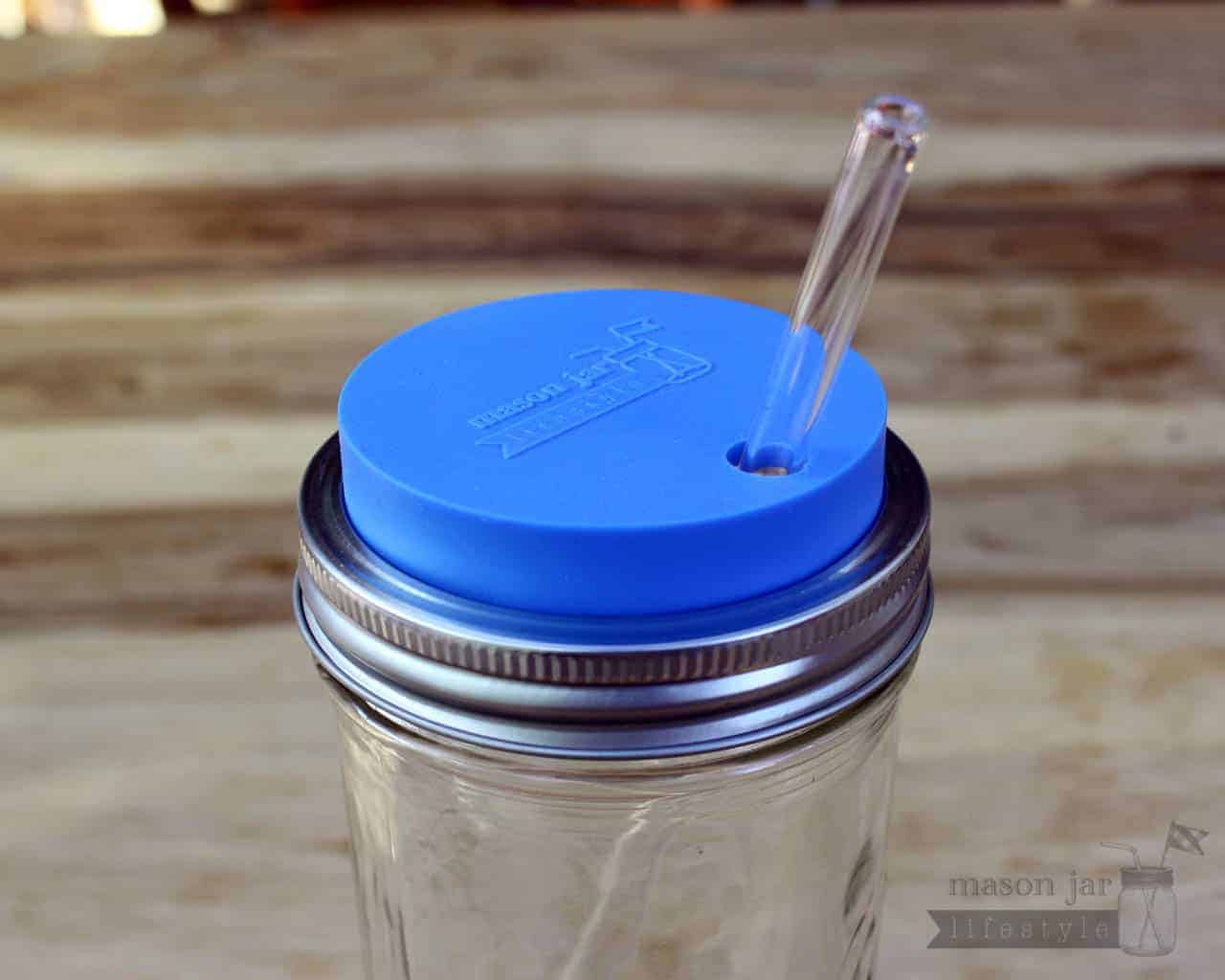 Mason Jar Lifestyle - Wholesale Drink Lids - Silicone Straw Hole Tumbler with Stainless Steel Band for Mason Jars28
