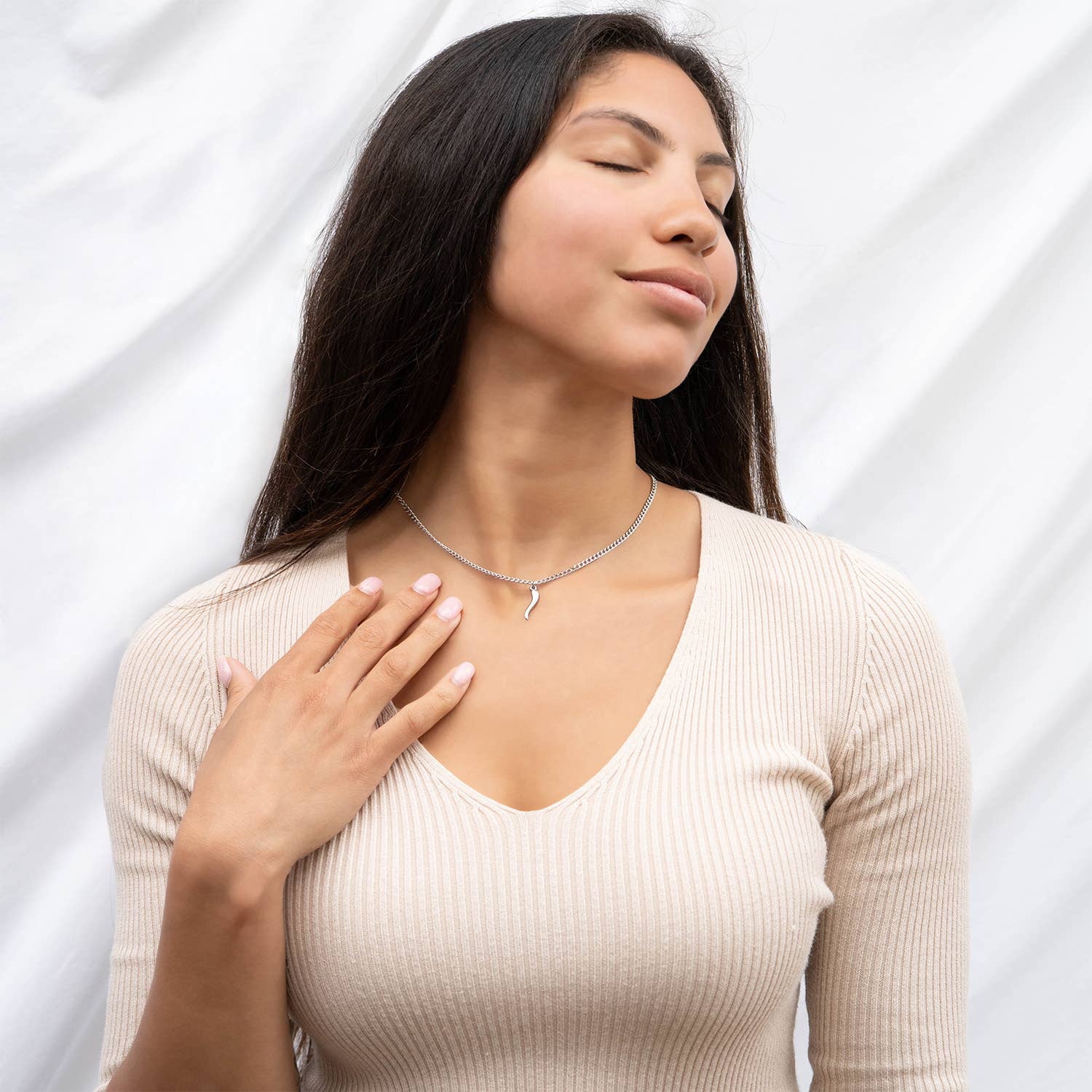 WJW - Wholesale Individual Charm/Pendant - 18K Gold PVD Stainless Steel Italian Horn Charm7