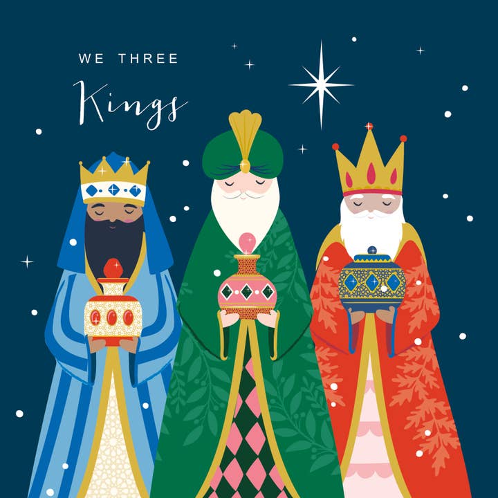 Klara Hawkins - Wholesale Christmas Card - We Three Kings / Religious Christmas Card.