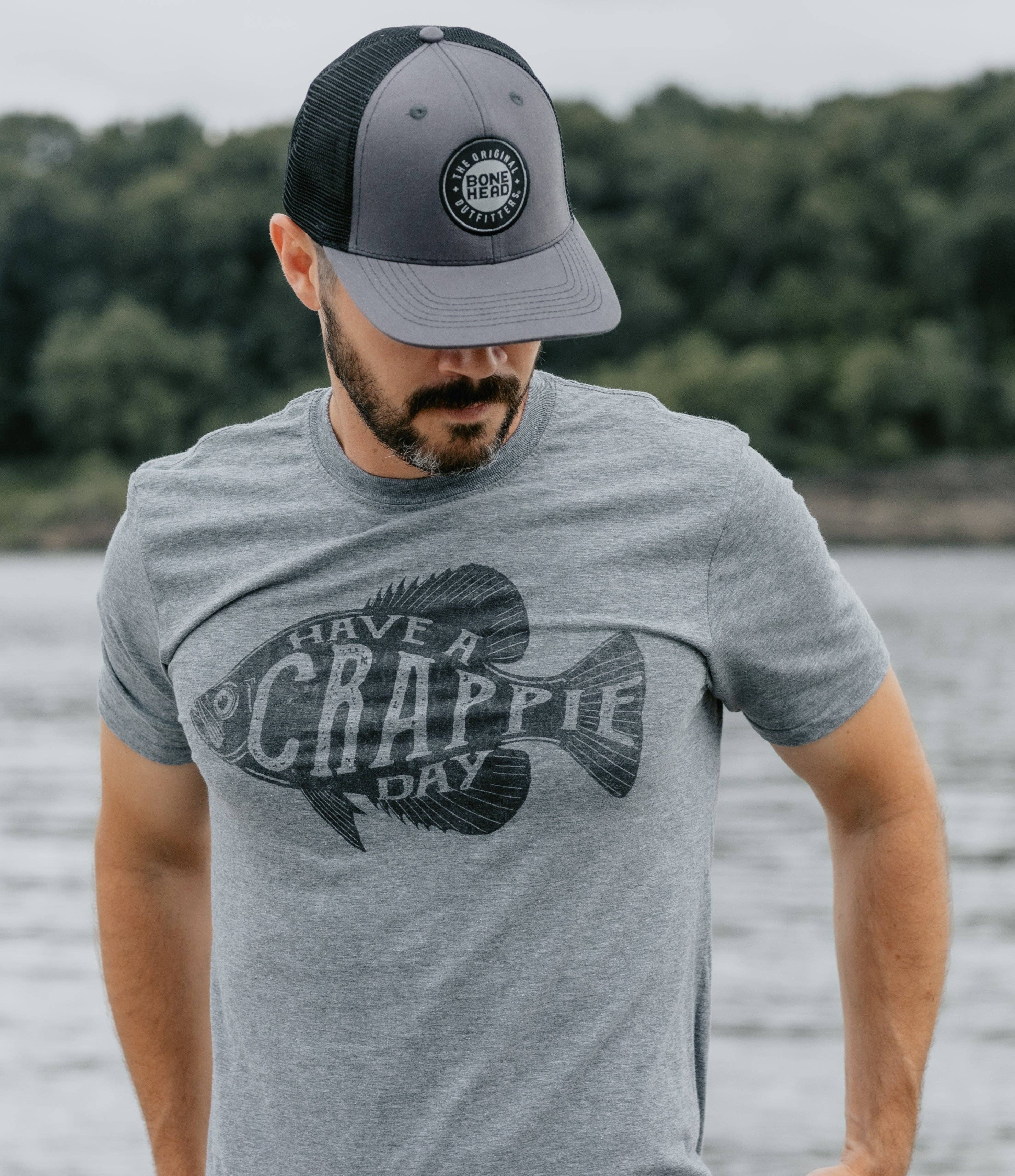 Bone Head Outfitters - Wholesale Screen Printed T-Shirt - Men's - Men's Bone Head Outfitters Crappie Day T-Shirt3