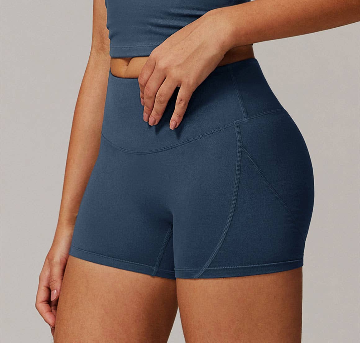 Crave by FW - Wholesale Athletic Shorts - Women's - High Waisted Tummy Control Workout Biker Shorts1