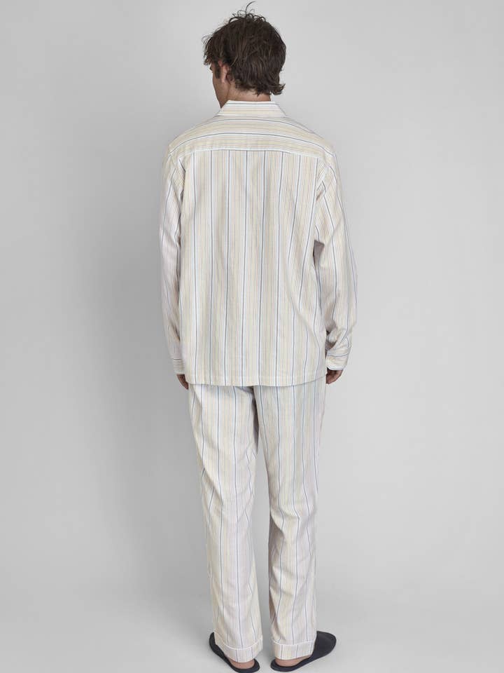 Henry Pajama Set in Twill Stripe for wholesale on Faire2