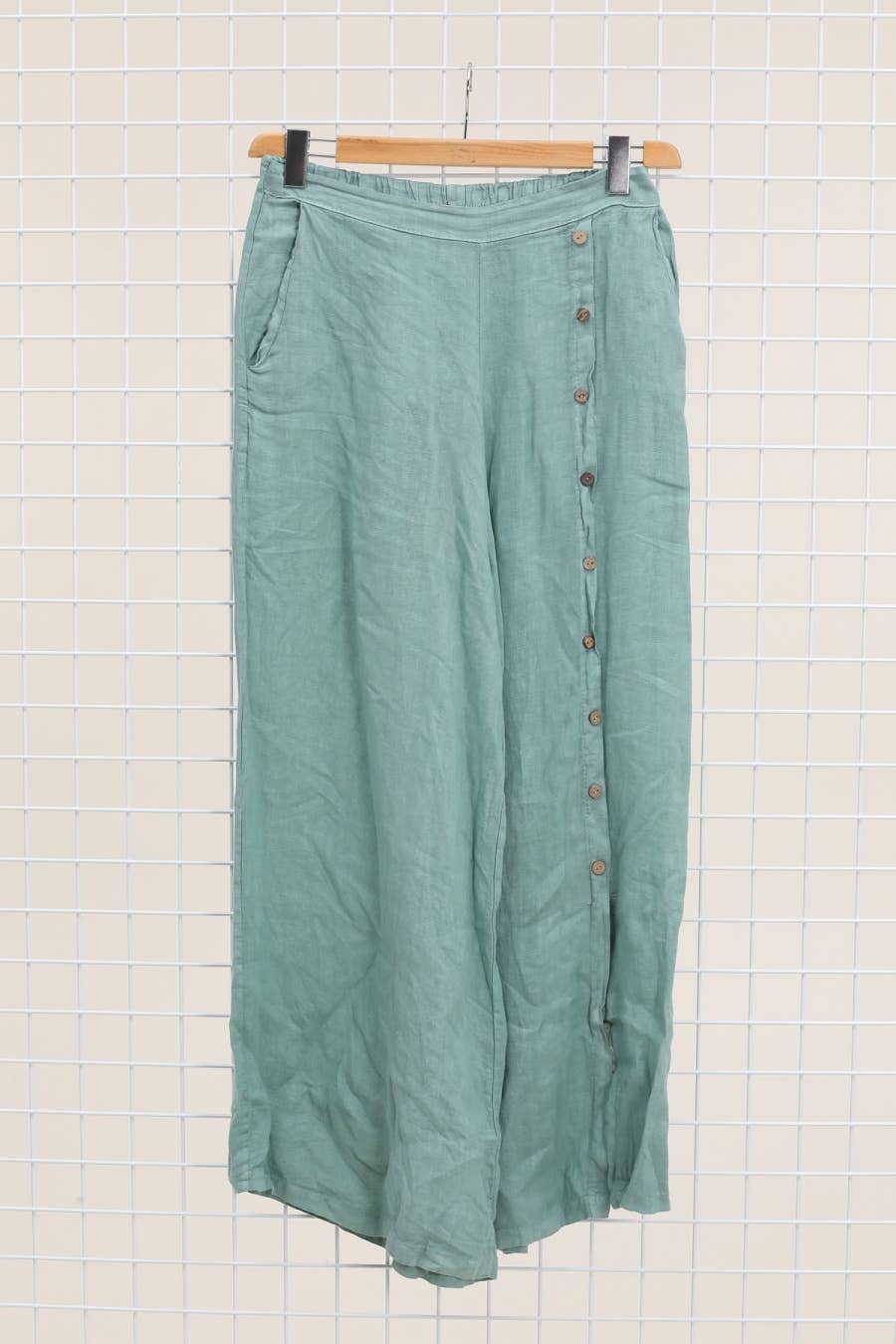 la maison des fibres naturelles – Engroshandel Bukser - Dame – Knapbukser med lige ben 9320 100%LIN21