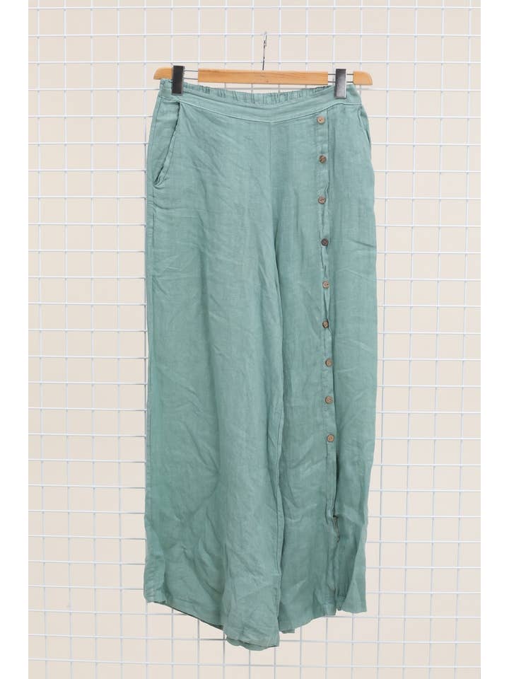 la maison des fibres naturelles – Engroshandel Bukser - Dame – Knapbukser med lige ben 9320 100%LIN21