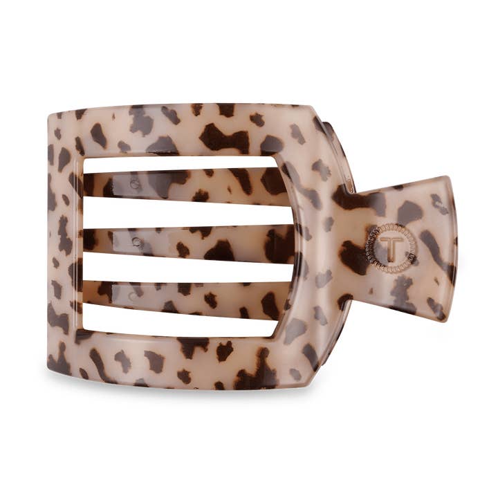 VIAI Beauty - Vente Pince à cheveux – femme - Pince à cheveux carrée plate moyenne écaille blonde0