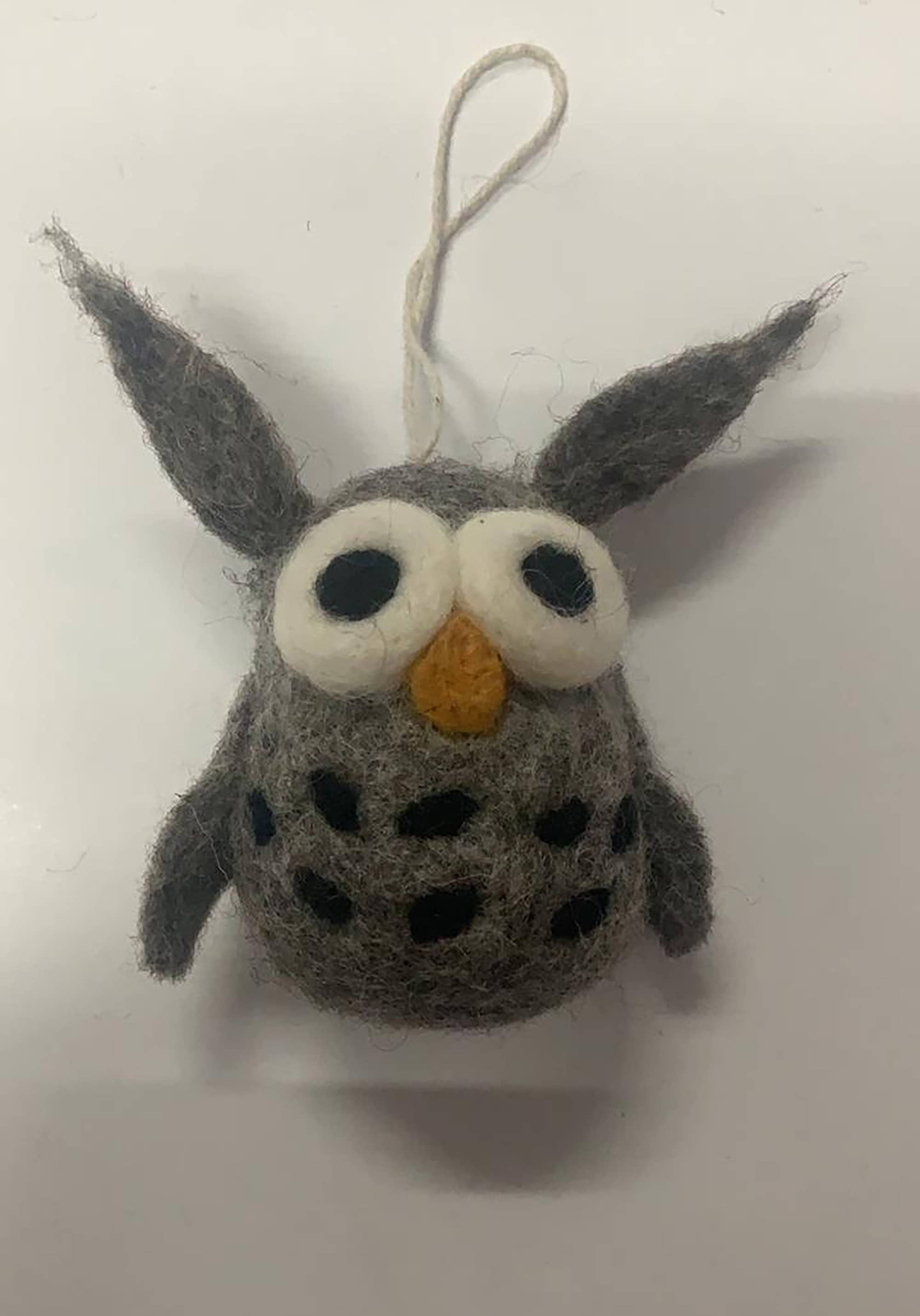 cerruti home - Wholesale Ornament - Felted Wool "Rockefeller Owl" ornament