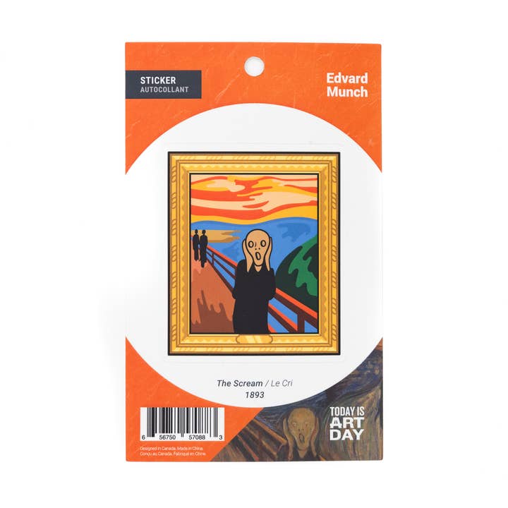 Autocollant - Le Cri - Edvard Munch pour la vente par Today is Art Day