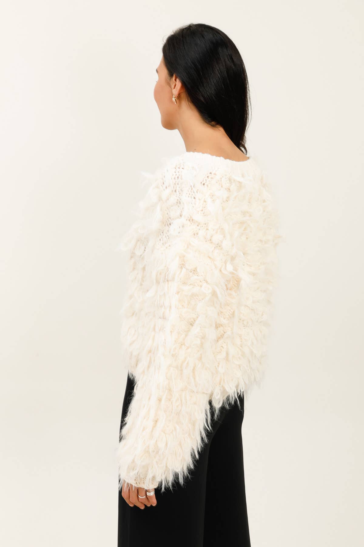 MOOYA – Cardigan - Mulher por atacado – Cardigan macio com textura - JS0073