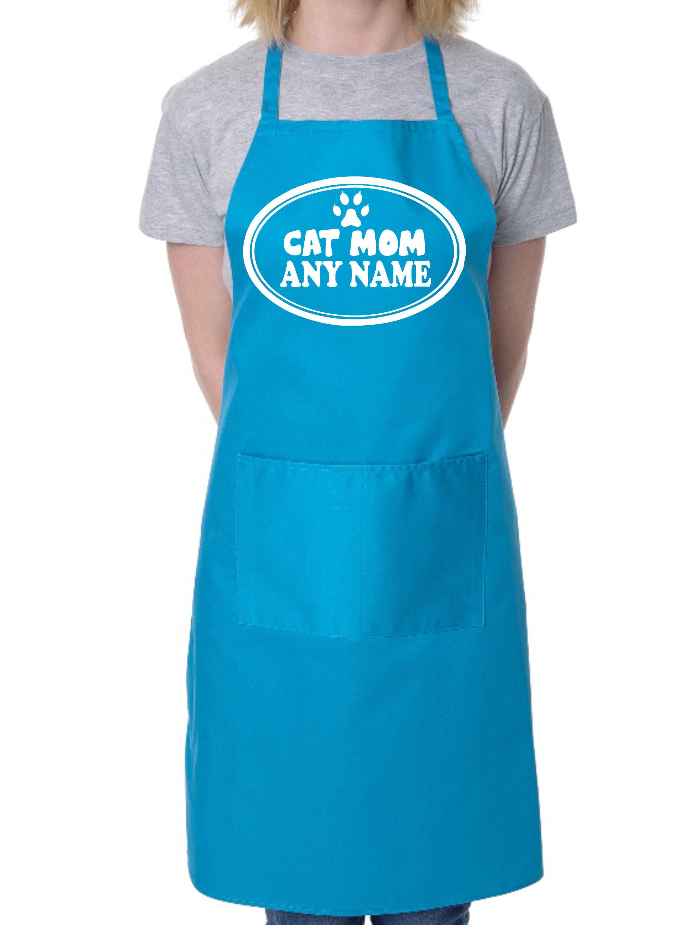 Print4U – wholesale Apron – Cat Mom Apron Any Name Pet Lover Gift Adult Personalised BBQ Cat Lover5