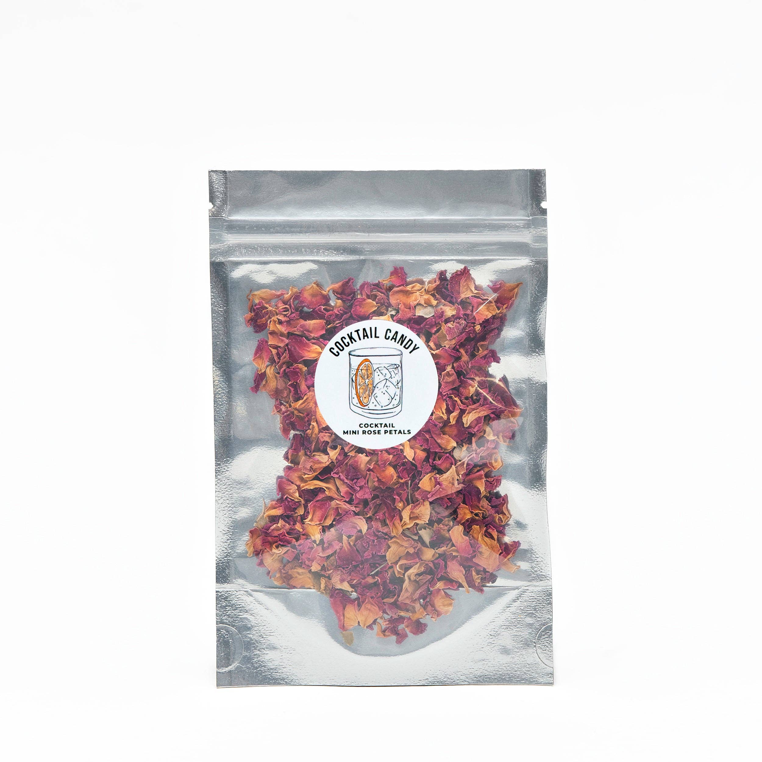 Cocktail Candy - Wholesale Cocktail Mix/Syrup - Edible Flowers - Cocktail Candy Mini Rose Petals0