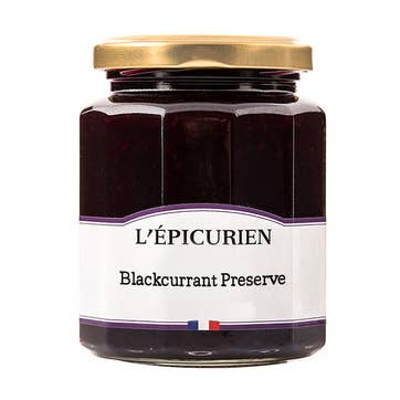 L'Epicurien Blackcurrant Burgundy Jam - 11.3oz for wholesale by The French Farm