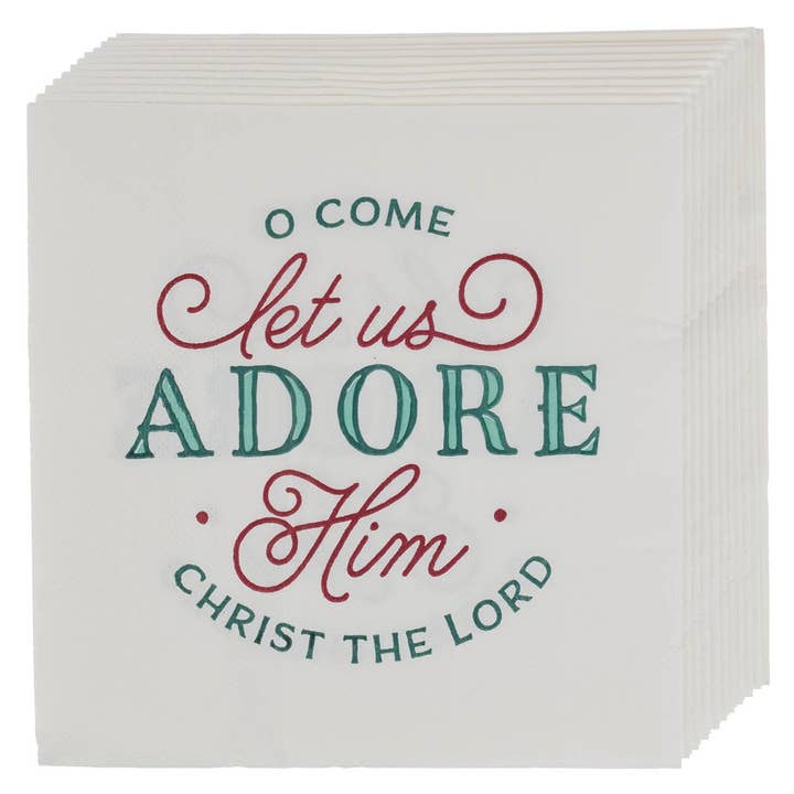 Serviettes en papier déjeuner 12 pièces Adorez-le pour la vente par Christian Art Gifts