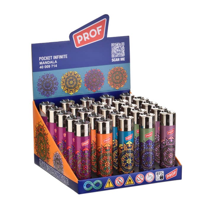 Briquets rond Mandala x25 pour la vente par PROF