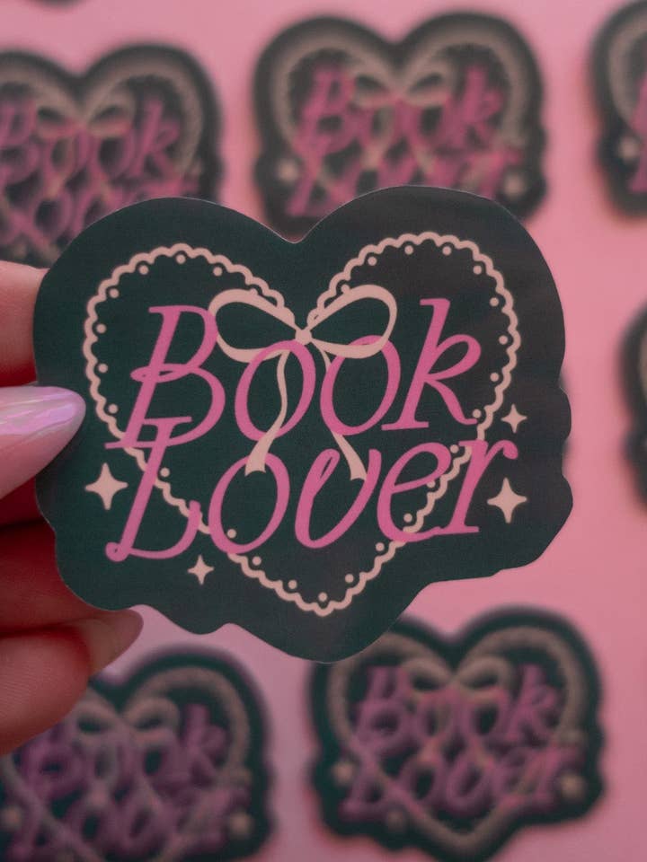 Green Book Lover Sticker for wholesale by Jollie Ollie Designs