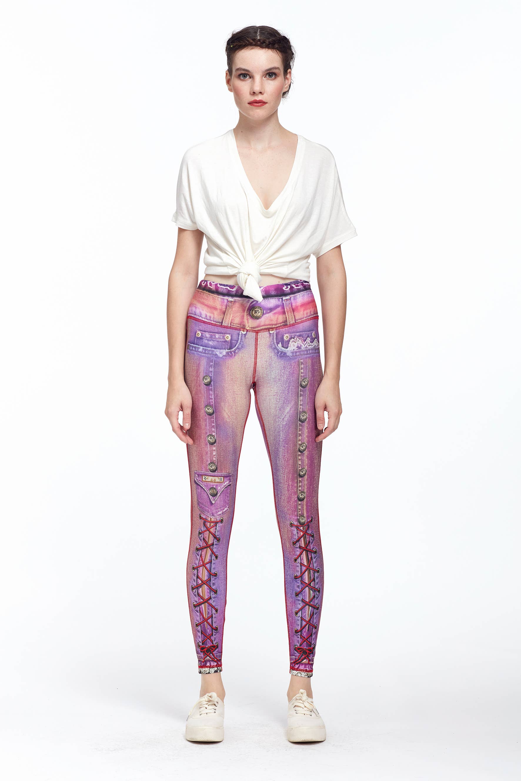 IPNG Design - Wholesale Fashion Leggings - Women's - Denim Print Leggings Sezar - Basic4