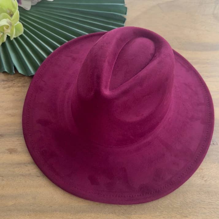 Queens INC - Wholesale Fedora - Women's - Fashion Classic Wide Brim Premium Suede Hat40