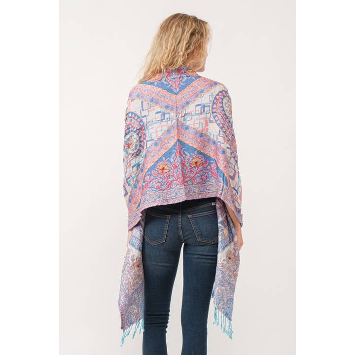 Raj Trading & Imports (USA) Inc. - Wholesale Scarf - Women's - Amanda Thick Stitch Scarf Shawl