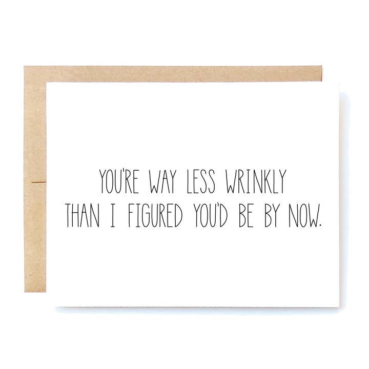 WAY LESS WRINKLY for wholesale by Cheeky Kumquat