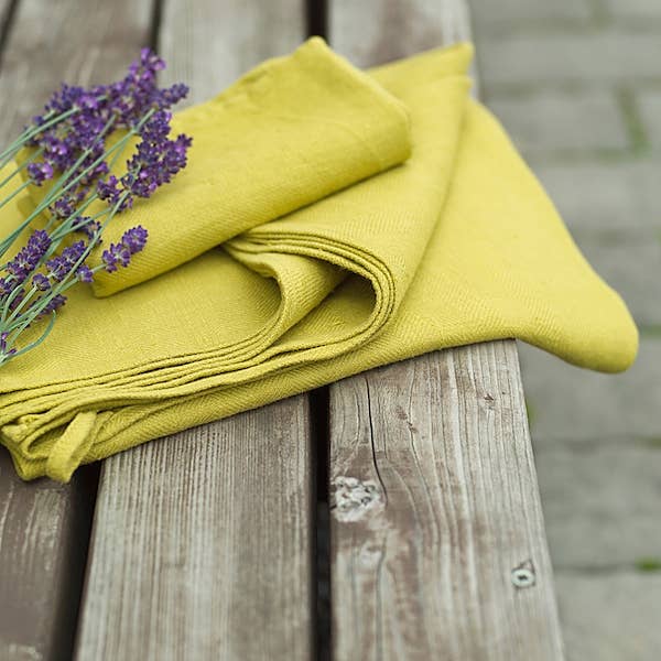LinenMe - Wholesale Hand Towel - Linen Hand Towels Citrine Lara3