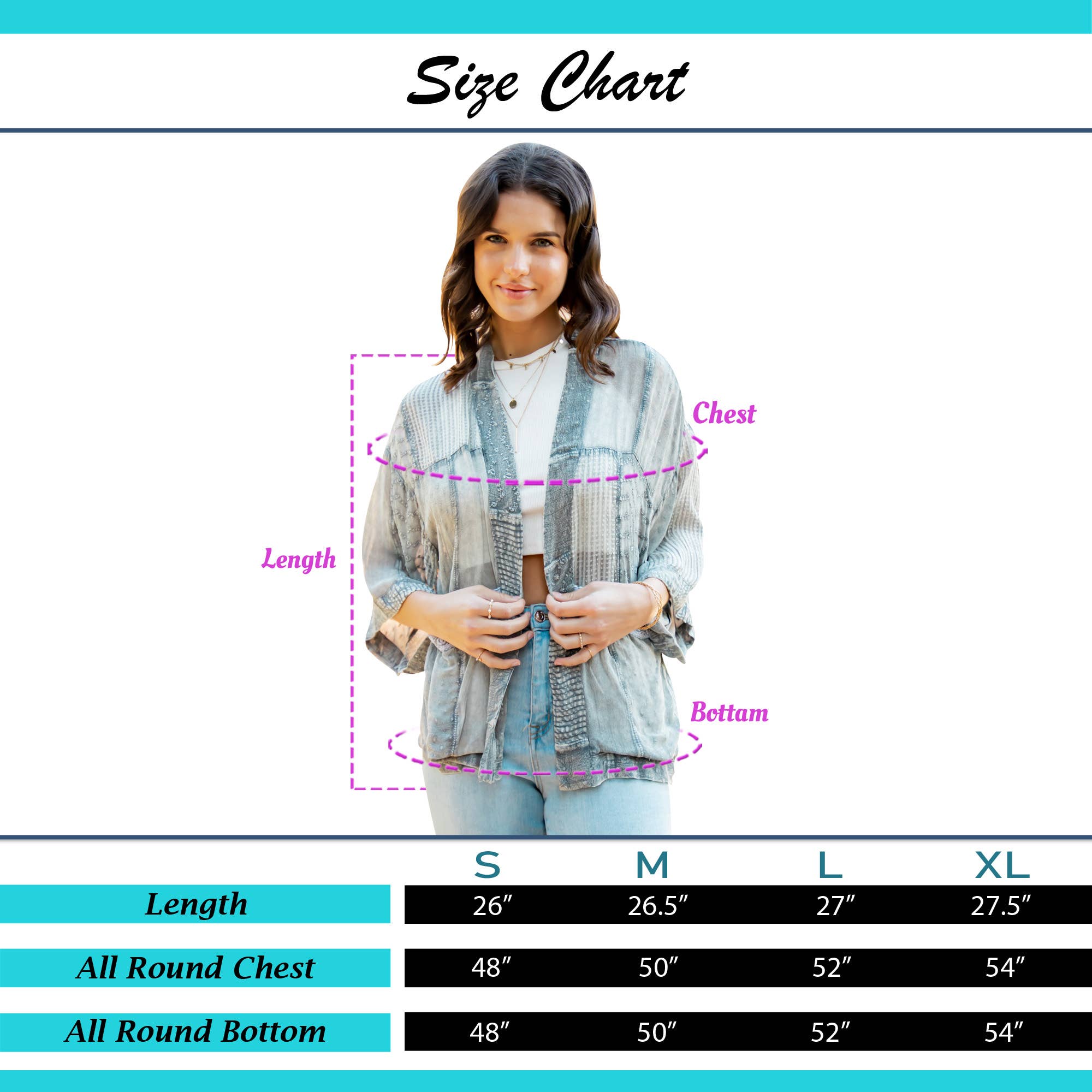 Young Threads - Wholesale Kimono - Women's - Western Bohemian Georgette Kimono Shirt12