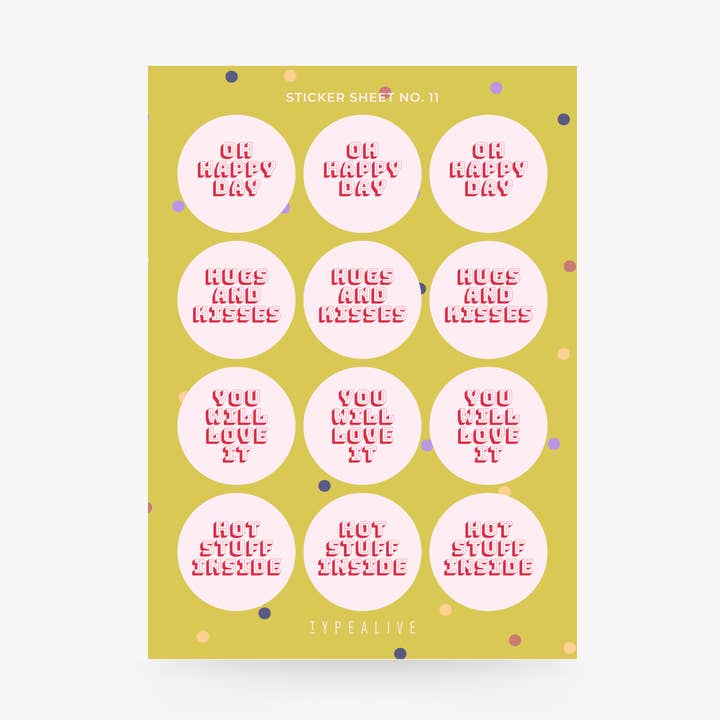 Sticker Sheet No. 11 for wholesale by typealive