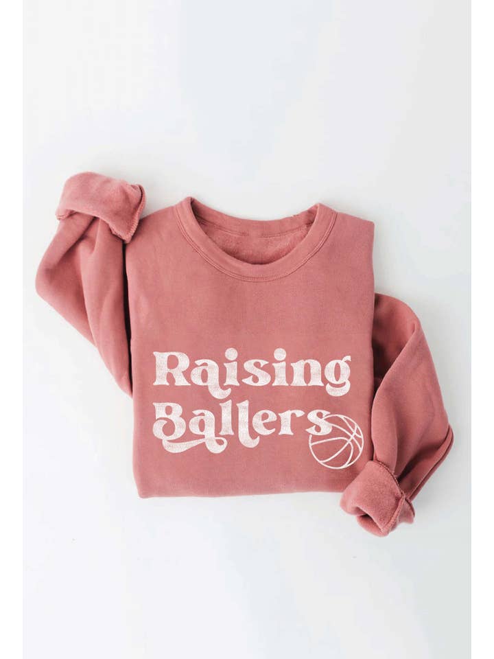OAT COLLECTIVE - Wholesale Graphic Sweatshirt - Women's - RAISING BALLERS BASKETBALL Graphic Sweatshirt10