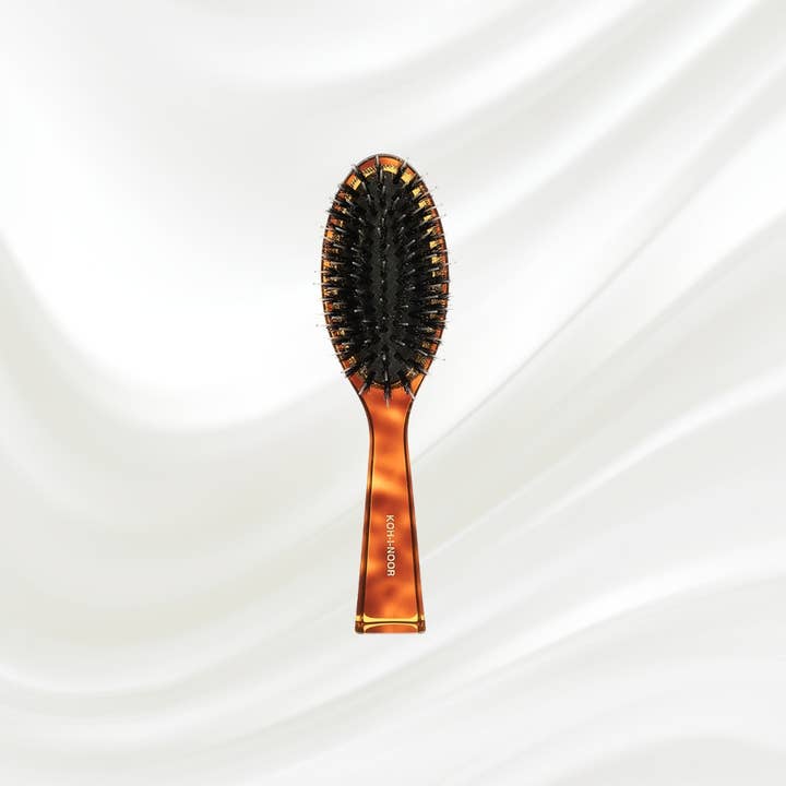 Koh-I-Noor - Wholesale Hair Brush/Comb - Jaspe Pneumatic Boar and Nylon Pin Oval Brush, Small2
